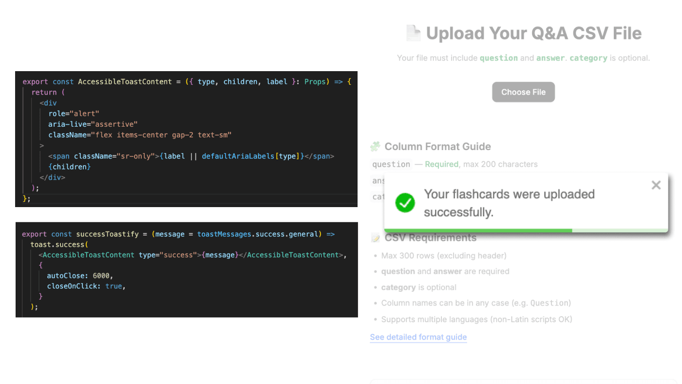 Promotee – Accessibility-Focused Interview Flashcard App